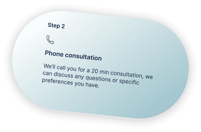 Step 2 - Phone consultation